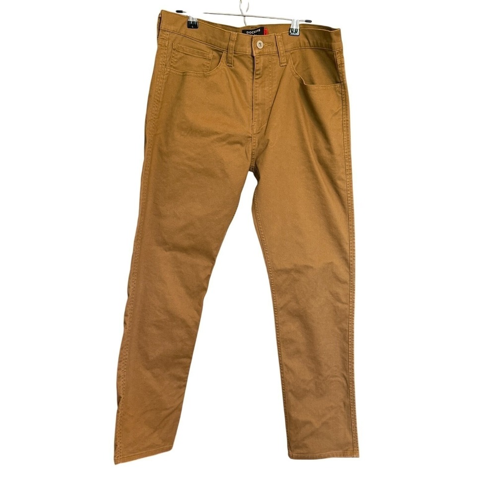 Dockers Mens 31 Slim Brown All Season‎ Tech Jeans Stretch Timeless Casual Rugged